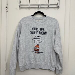 Uniqlo You’re You Charlie Brown Gray Sweater